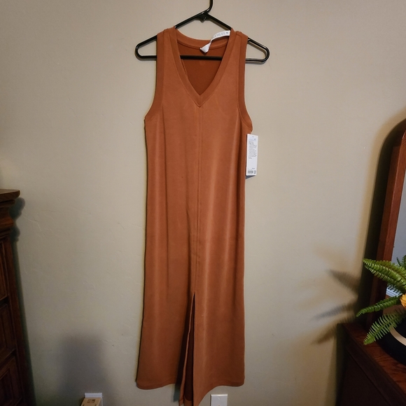 lululemon athletica Dresses & Skirts - Tan Ease Of It All midi dress